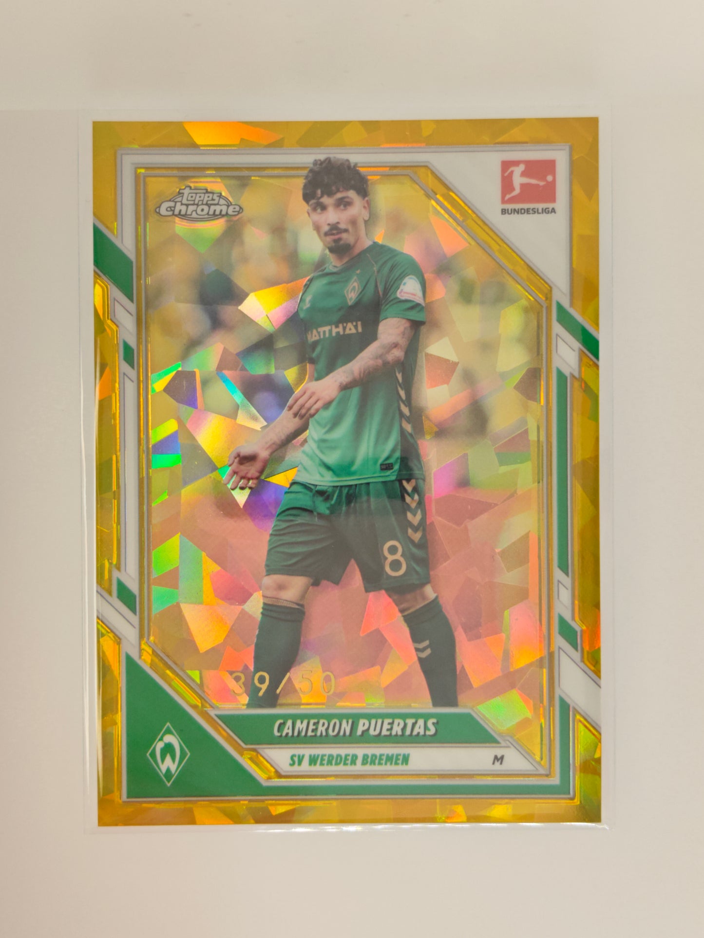 Cameron Puertas /50 - Topps Chrome Bundesliga 25/26 - Sapphire