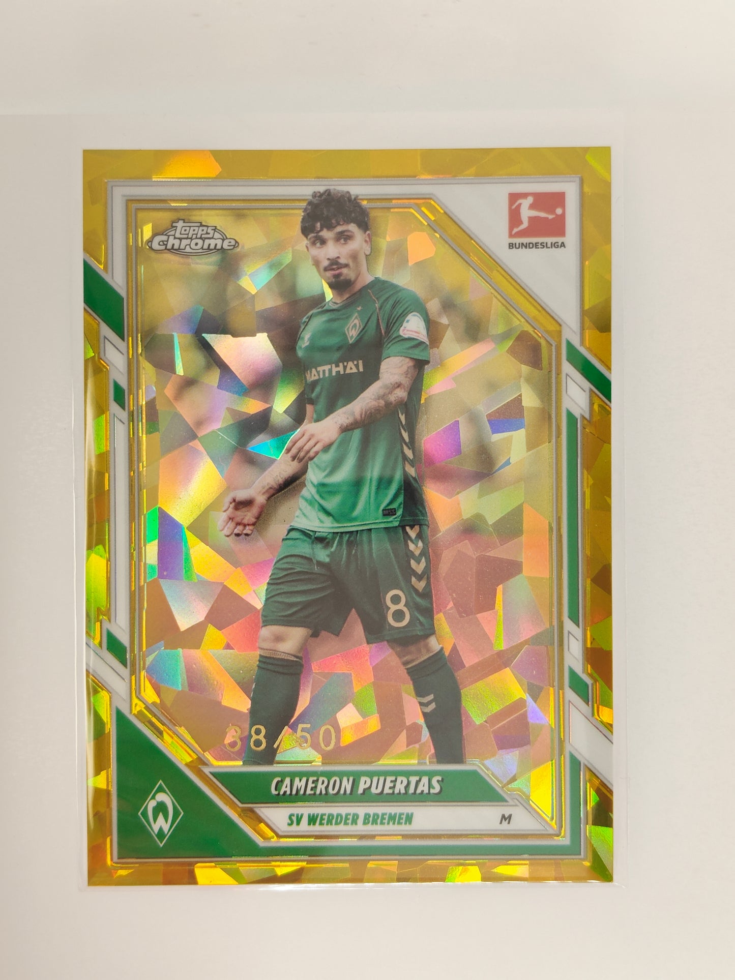 Cameron Puertas /50 - Topps Chrome Bundesliga 25/26 - Sapphire
