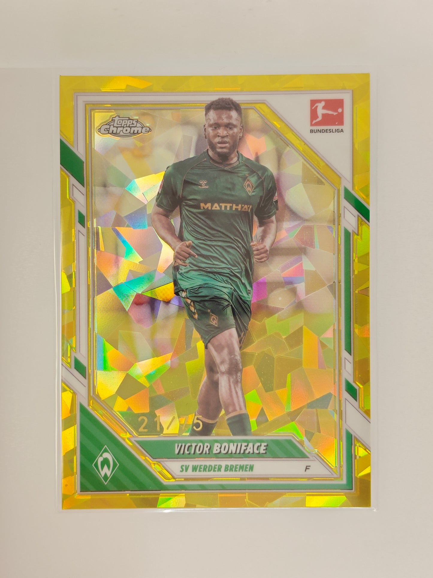 Victor Boniface /75 - Topps Chrome Bundesliga 25/26 - Sapphire