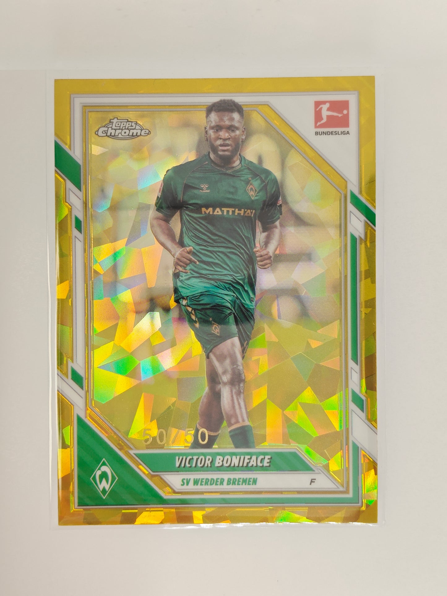 Victor Boniface 50/50 - Topps Chrome Bundesliga 25/26 - Sapphire