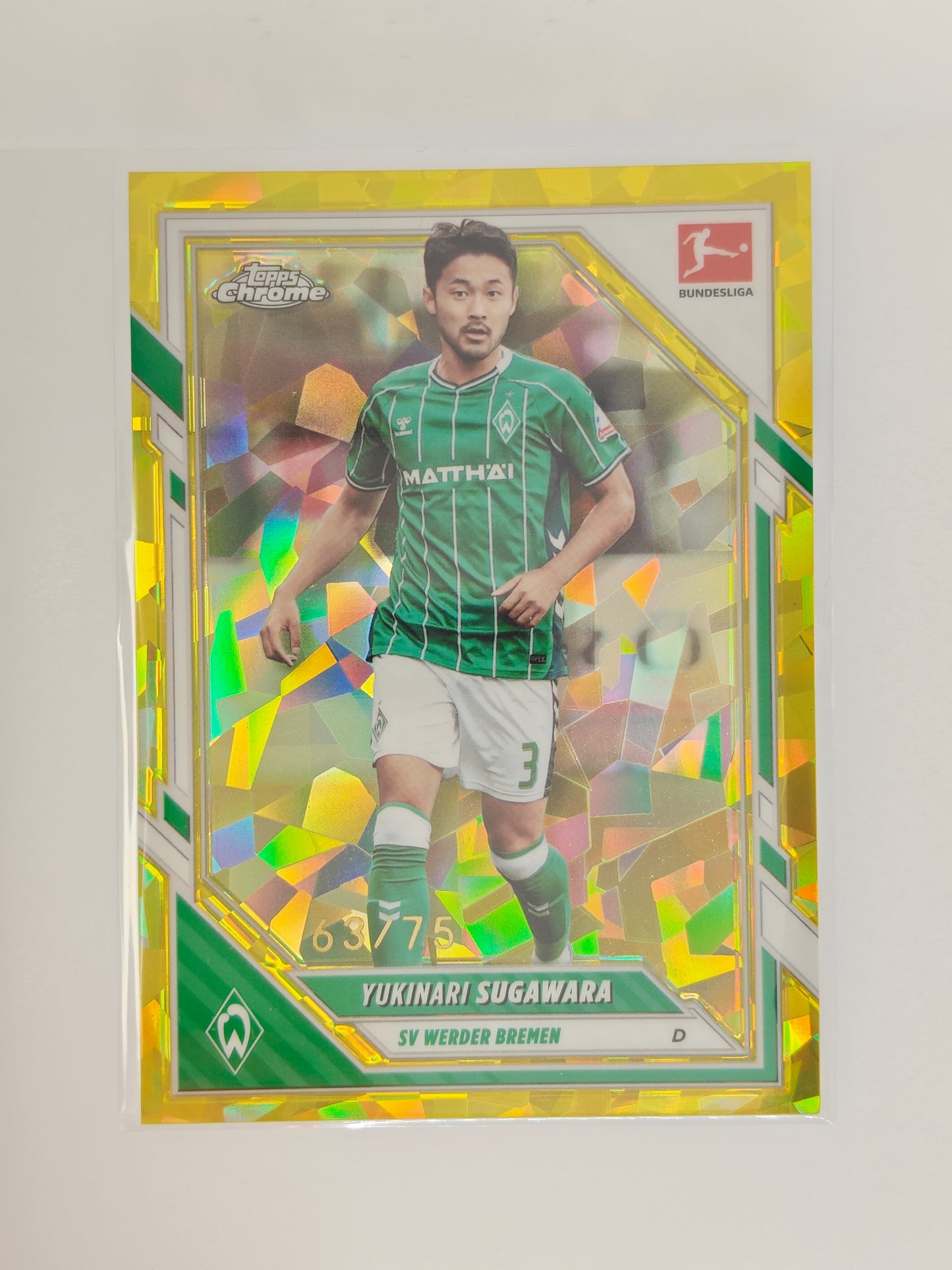 Yukinari Sugawara /75 - Topps Chrome Bundesliga 25/26 - Sapphire