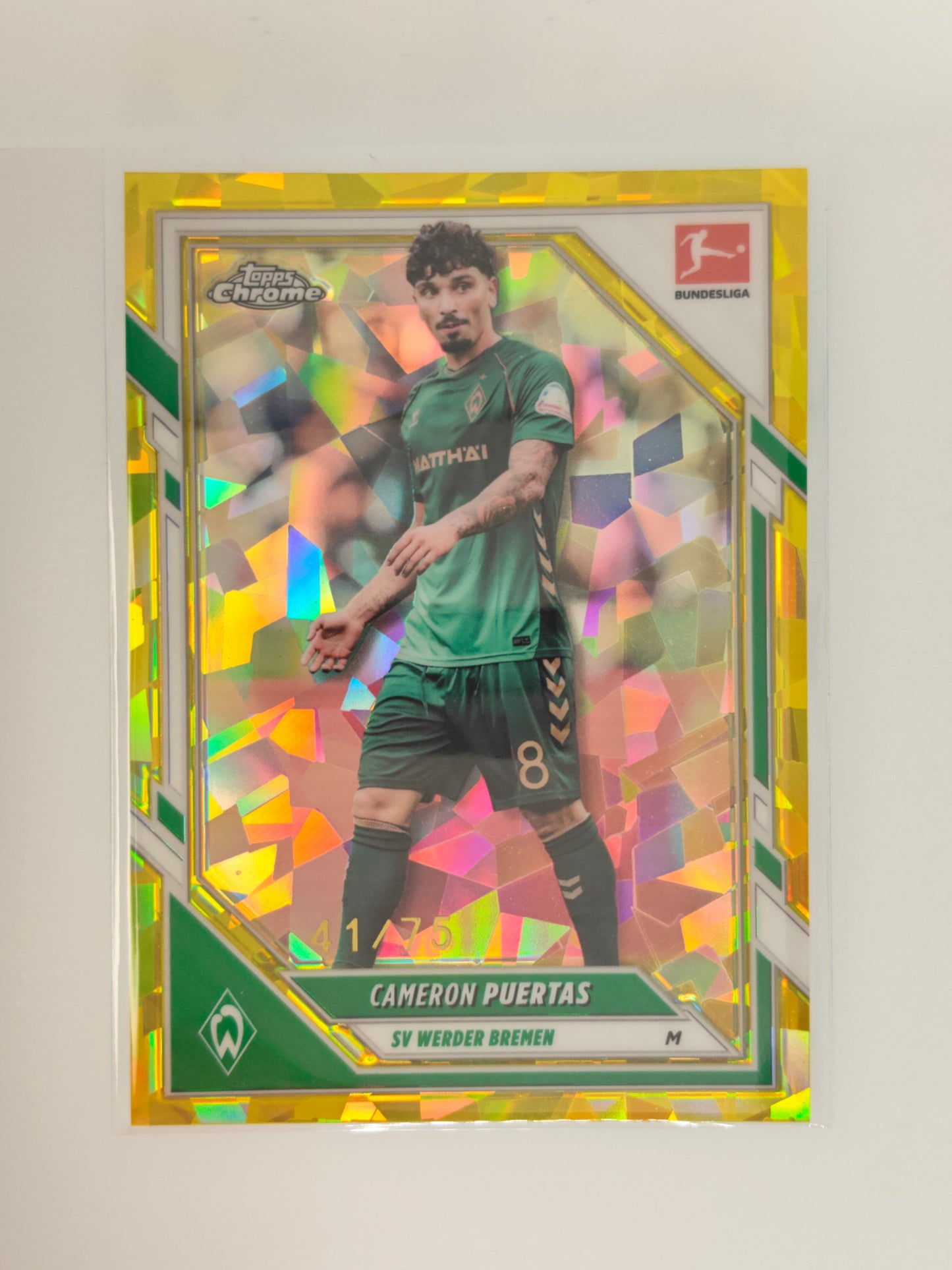 Cameron Puertas /75 - Topps Chrome Bundesliga 25/26 - Sapphire