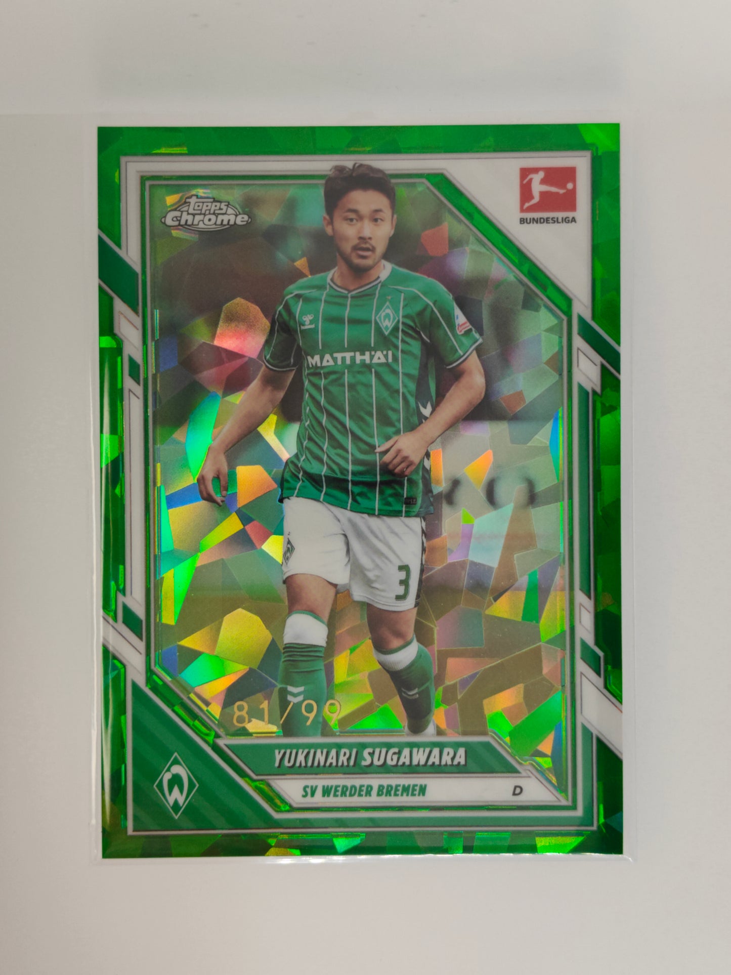 Yukinari Sugawara /99 - Topps Chrome Bundesliga 25/26 - Sapphire