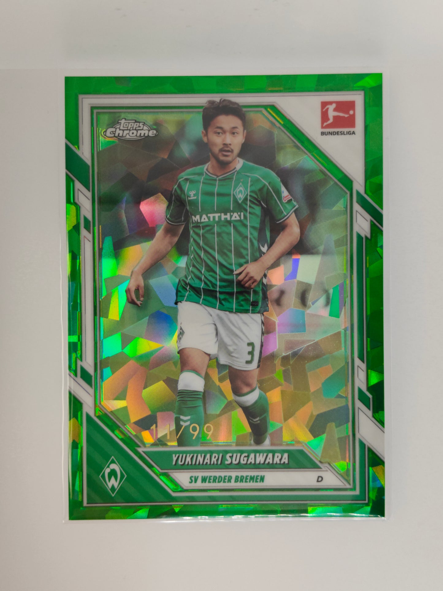 Yukinari Sugawara /99 - Topps Chrome Bundesliga 25/26 - Sapphire