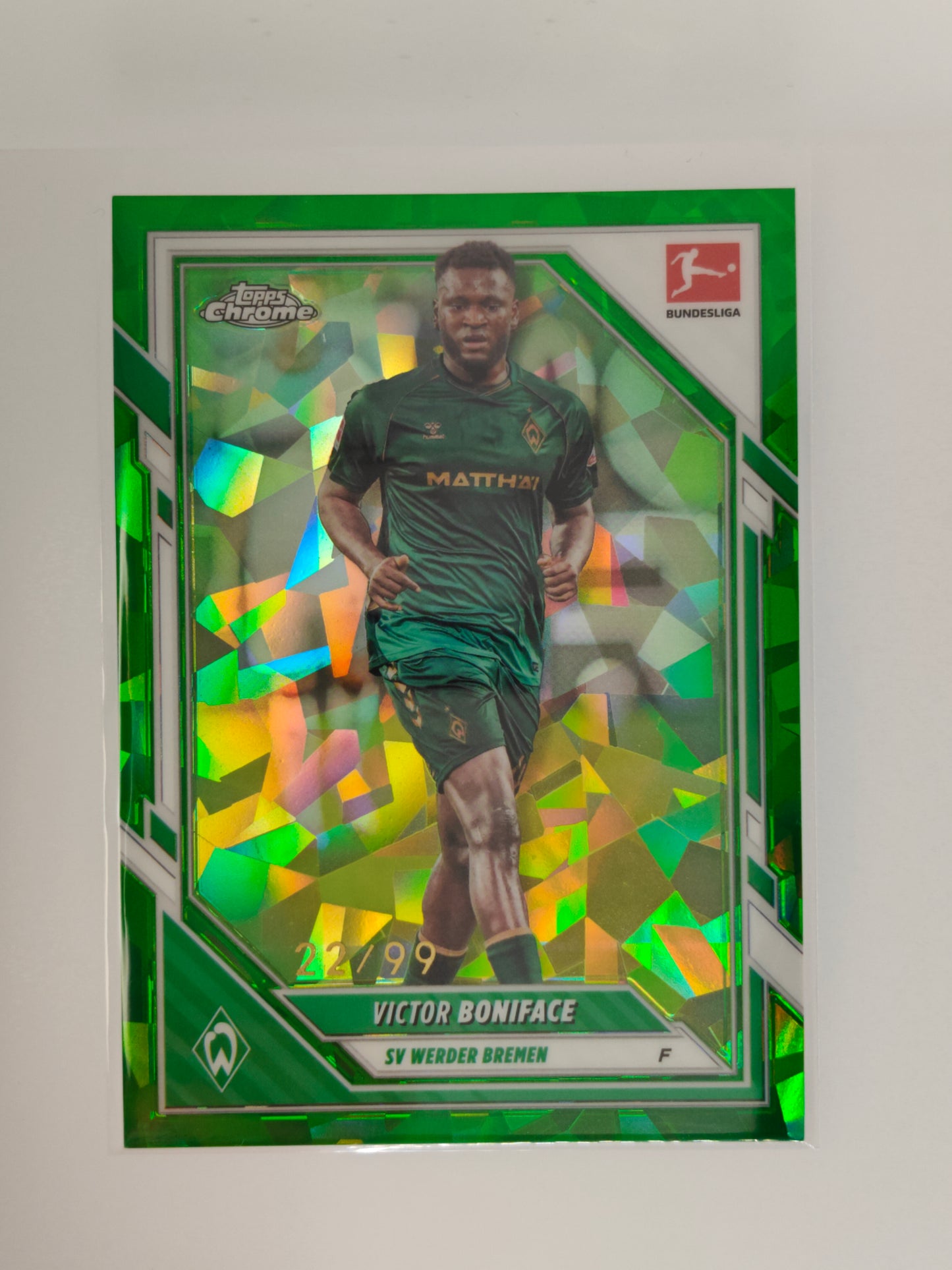 Victor Boniface /99 - Topps Chrome Bundesliga 25/26 - Sapphire