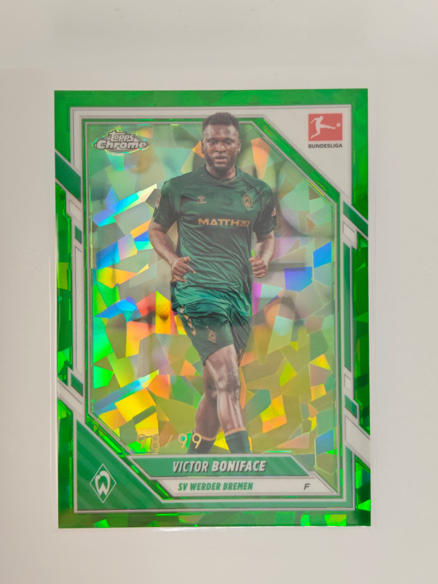 Victor Boniface /99 - Topps Chrome Bundesliga 25/26 - Sapphire