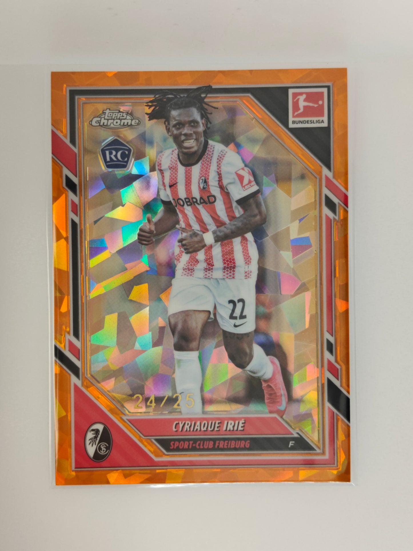 Cyriaque Irie /25 RC - Topps Chrome Bundesliga 25/26 - Sapphire