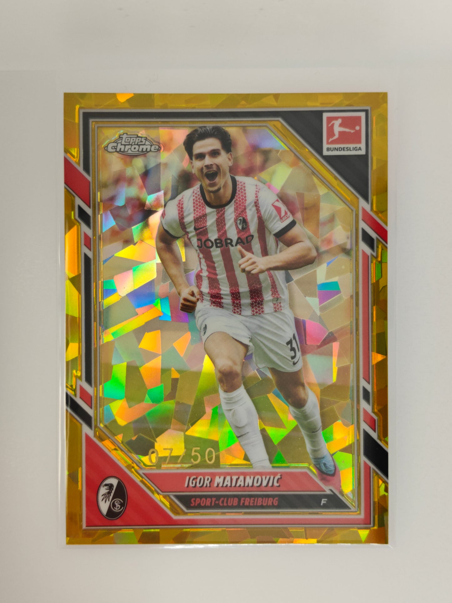 Igor Matanovic /50 - Topps Chrome Bundesliga 25/26 - Sapphire