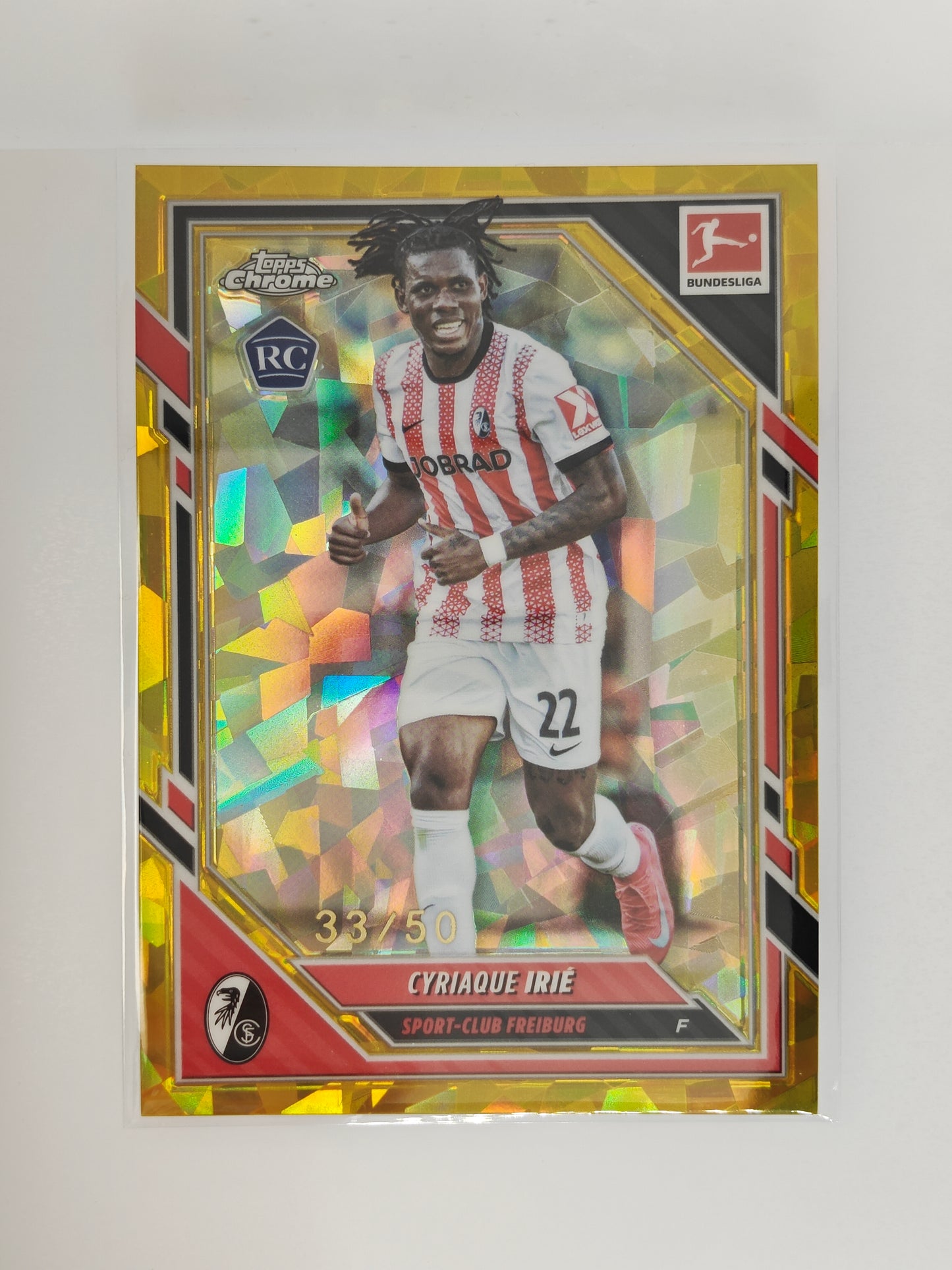 Cyriaque Irie /50 RC - Topps Chrome Bundesliga 25/26 - Sapphire