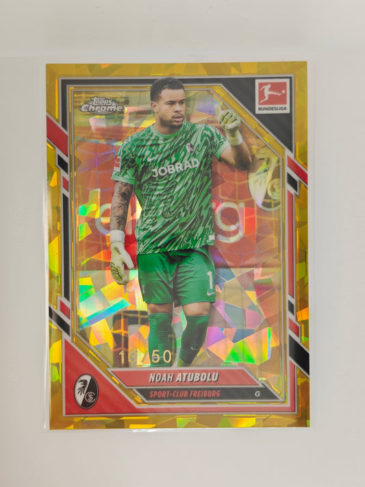 Noah Atubolu /50 - Topps Chrome Bundesliga 25/26 - Sapphire