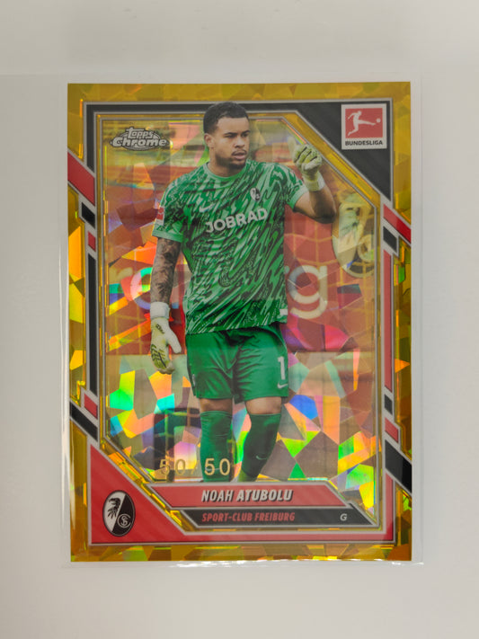 Noah Atubolu 50/50 - Topps Chrome Bundesliga 25/26 - Sapphire