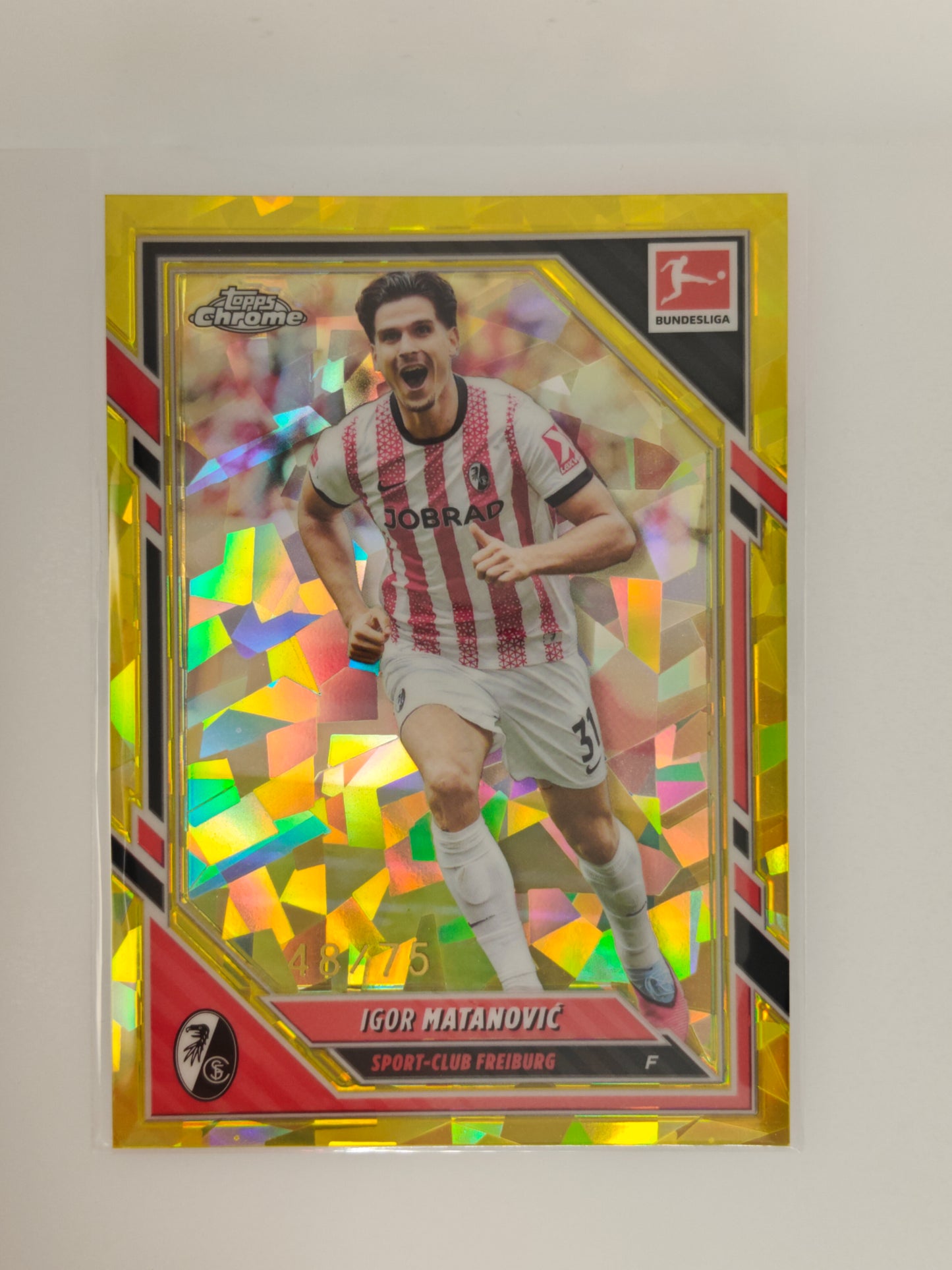 Igor Matanovic /75 - Topps Chrome Bundesliga 25/26 - Sapphire