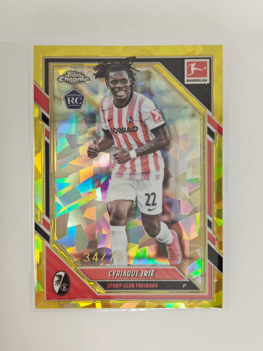 Cyriaque Irie /75 RC - Topps Chrome Bundesliga 25/26 - Sapphire