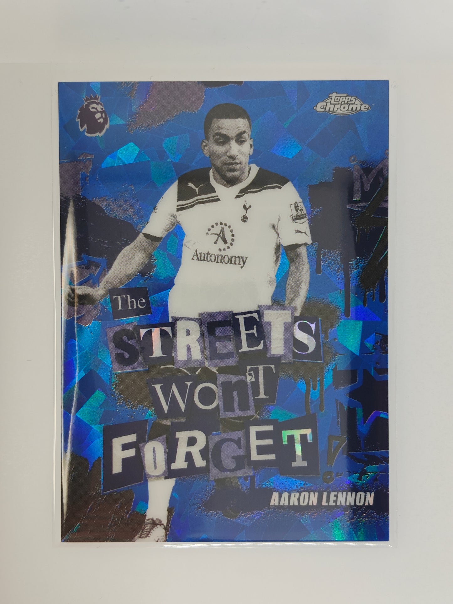 Aaron Lennon The streets wont forget Sapphire - Topps Sapphire PL 25/26