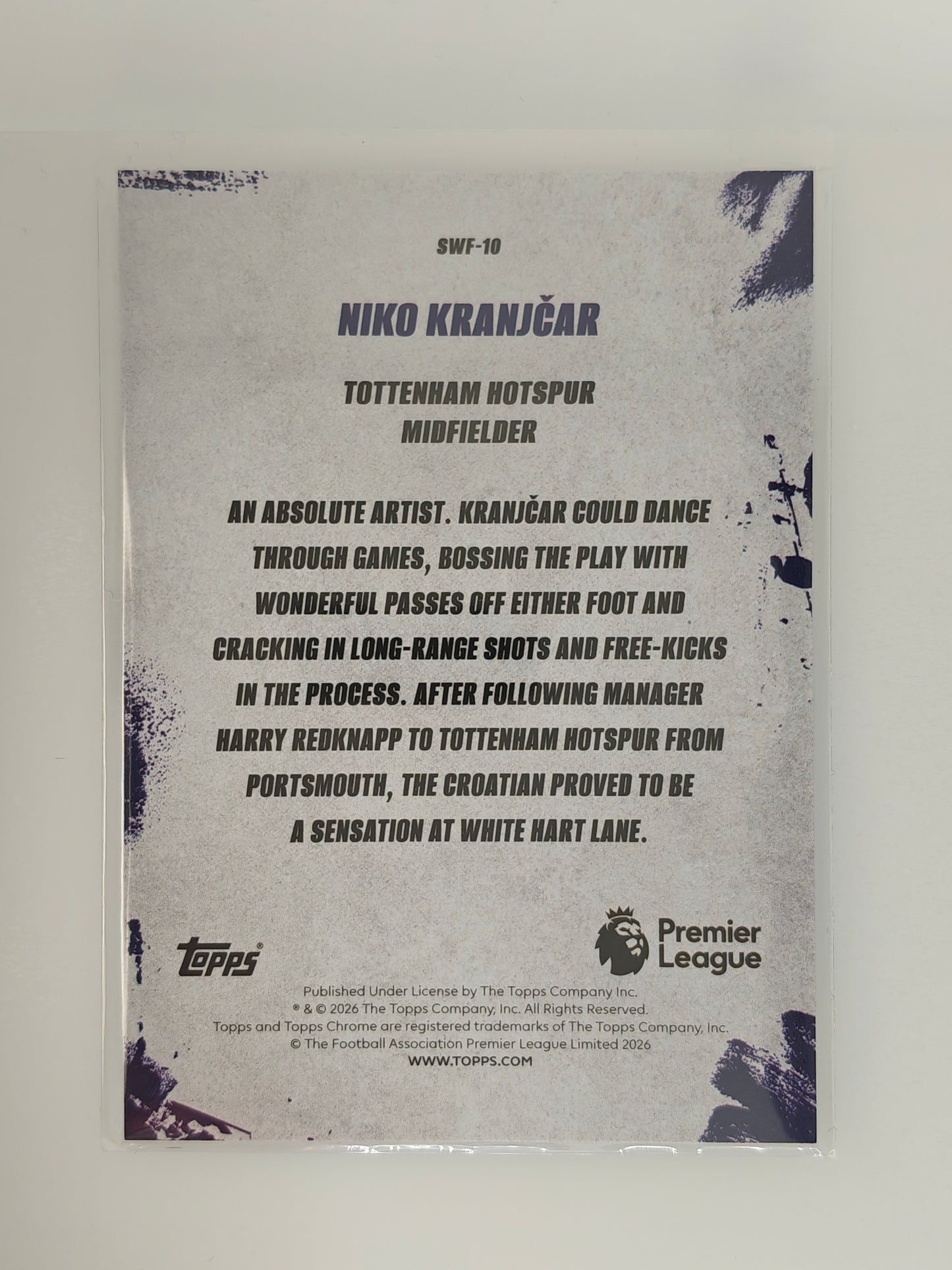Niko Kranjcar The streets wont forget Sapphire - Topps Sapphire PL 25/26