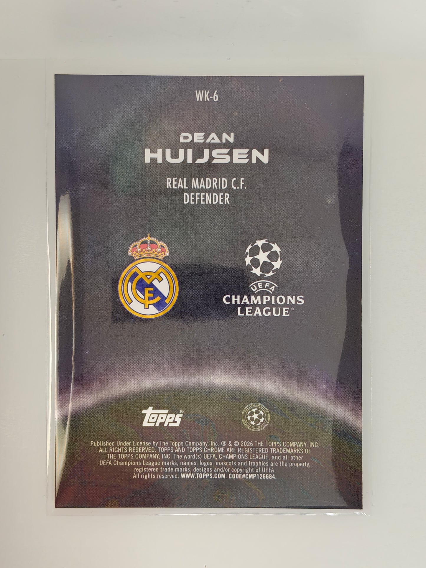 Dean Huijsen Wonderkids - Topps Chrome 25/26