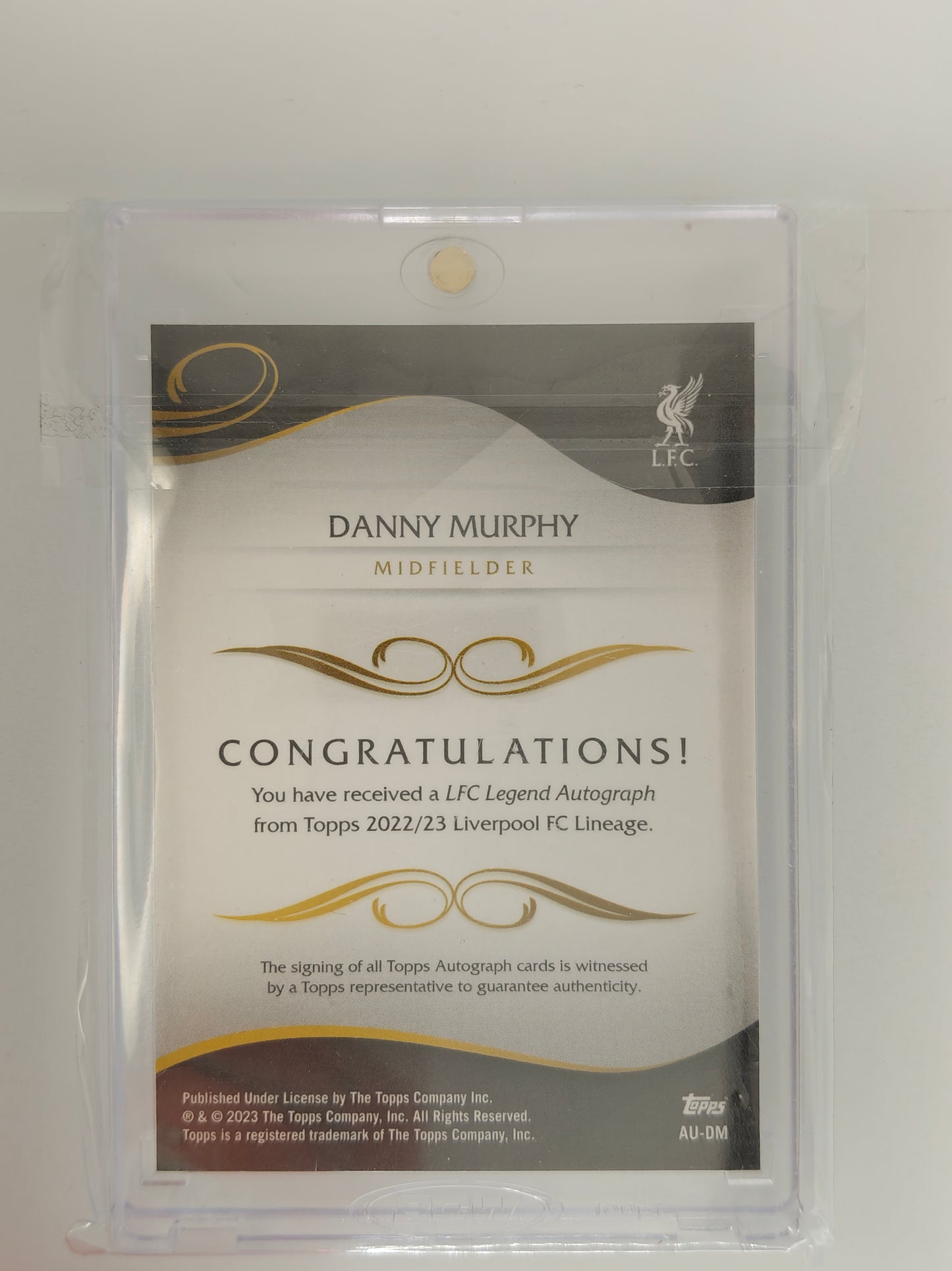 Danny Murphy auto - Topps Liverpool Lineage 22/23