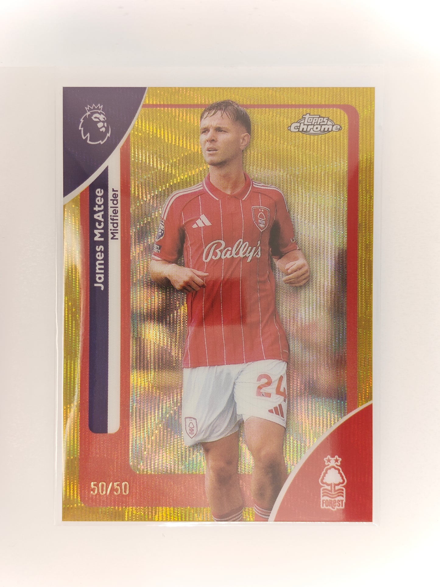 James McAtee 50/50 - Topps Chrome PL 25/26