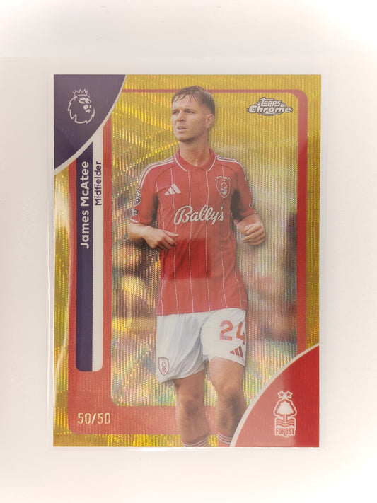 James McAtee 50/50 - Topps Chrome PL 25/26