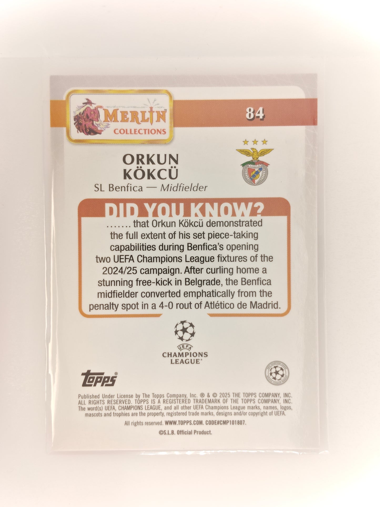 Orkun Kokcu /25 - Topps Merlin 24/25