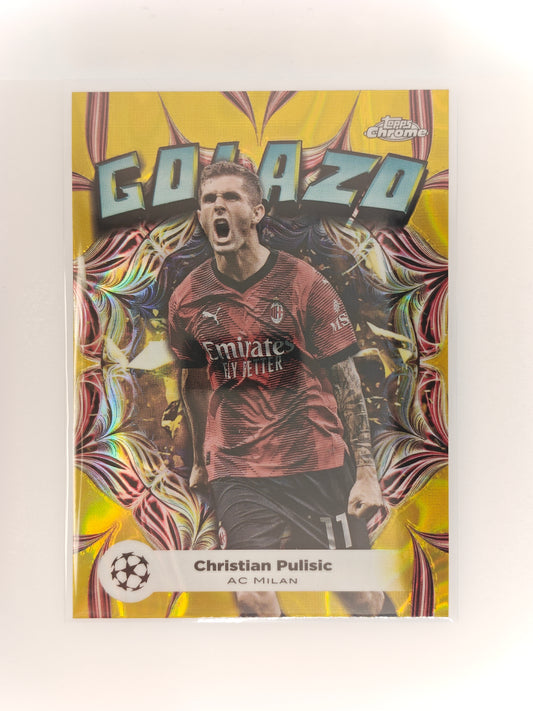 Christian Pulisic Golazo Gold Lava SSP - Topps Chrome 23/24