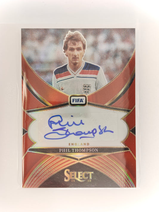 Phil Thompson auto red prizm - Panini Select Fifa 24/25