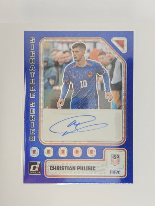 Christian Pulisic auto /99 Colormatch - Panini Donruss 23/24