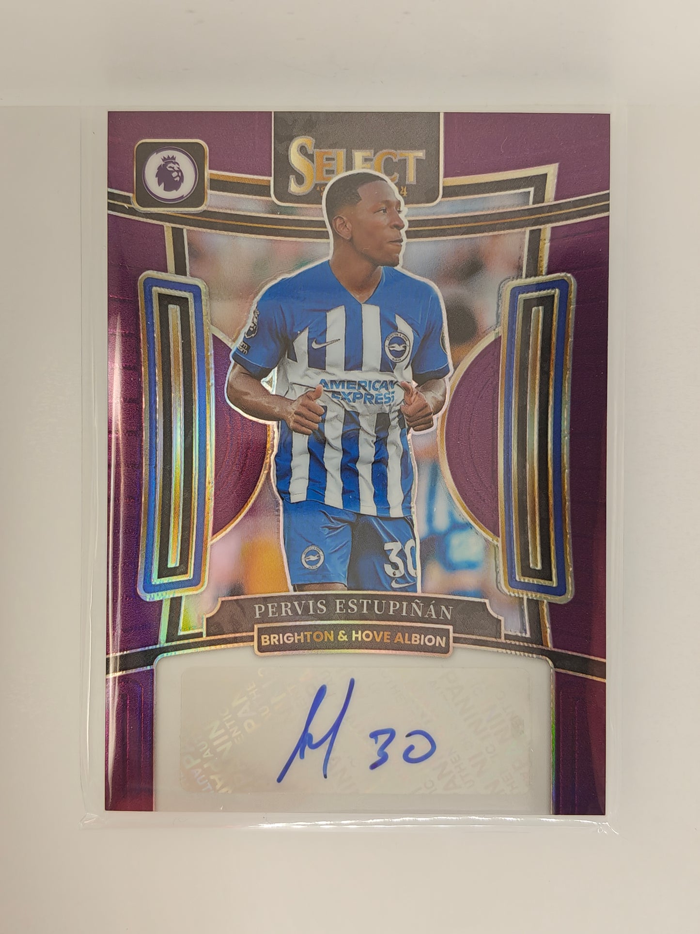 Pervis Estupinan auto 49/49 - Panini Prizm Premier League 23/24