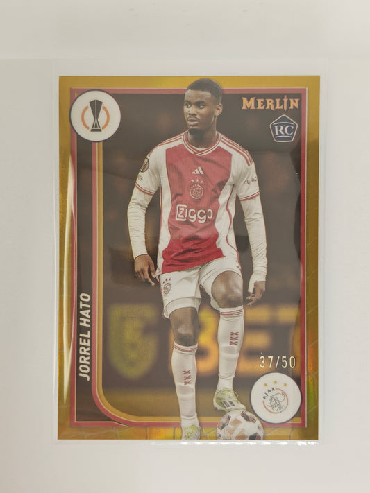 Jorrel Hato /50 RC - Topps Merlin 23/24