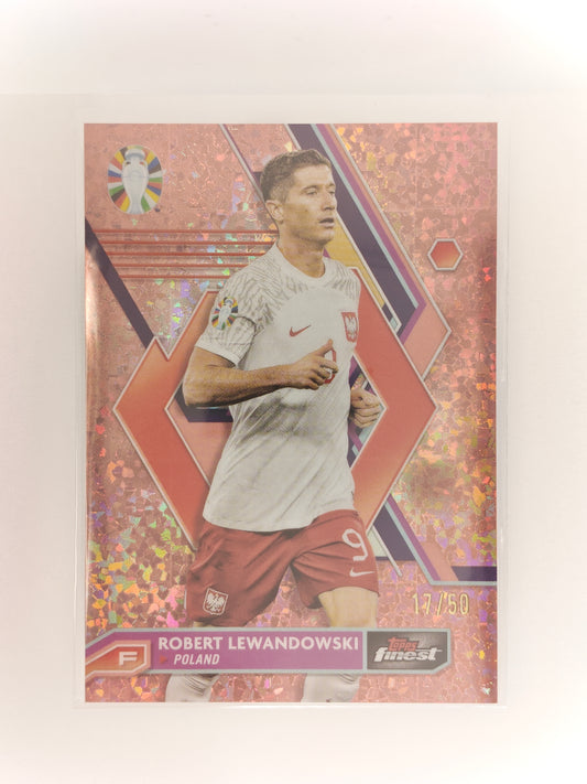 Robert Lewandowski /50 - Topps Finest euro 24