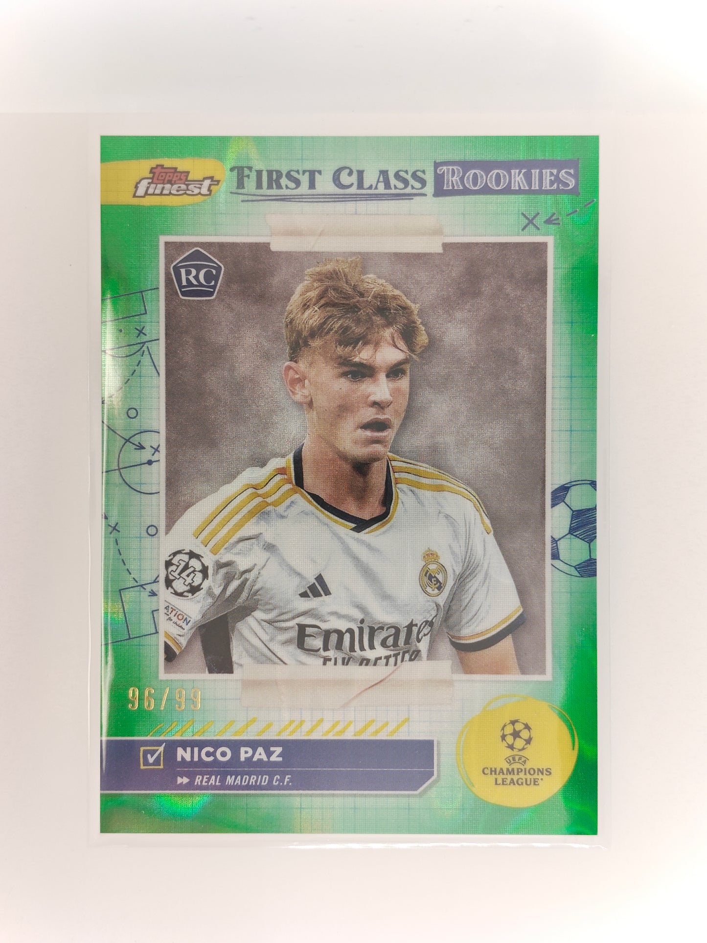 Nico Paz /99 First class rookie - Topps Finest 23/24