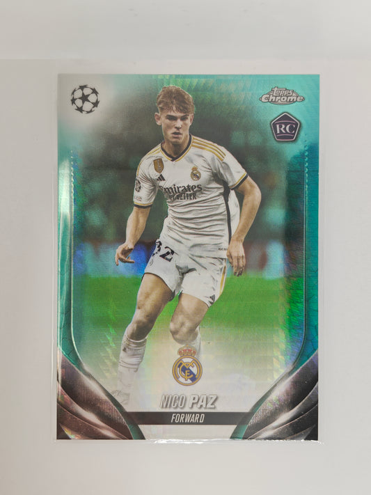 Nico Paz RC Aqua - Topps Chrome 23/24