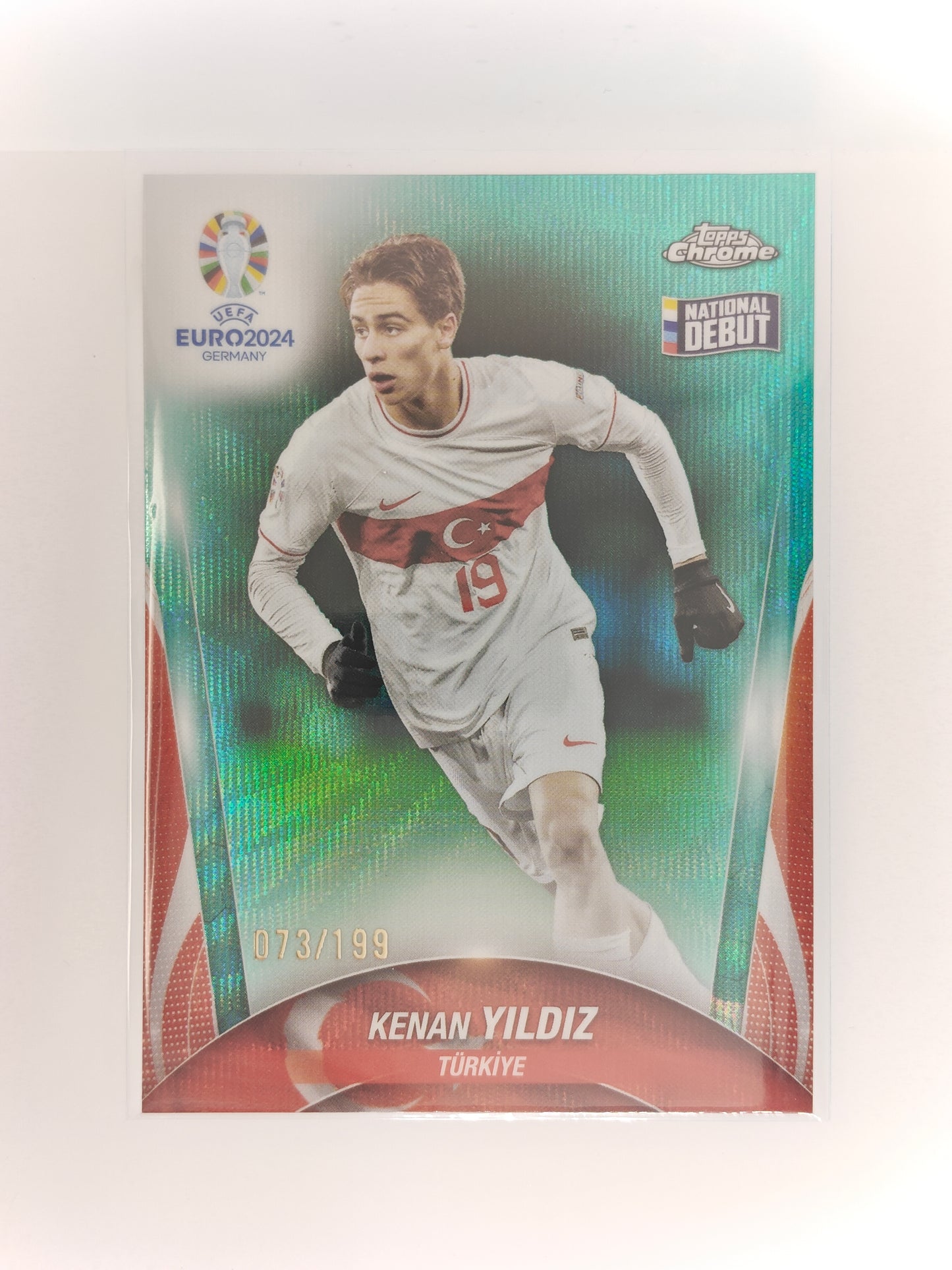 Kenan Yildiz /199 National Debut - Topps Chrome Euro 24