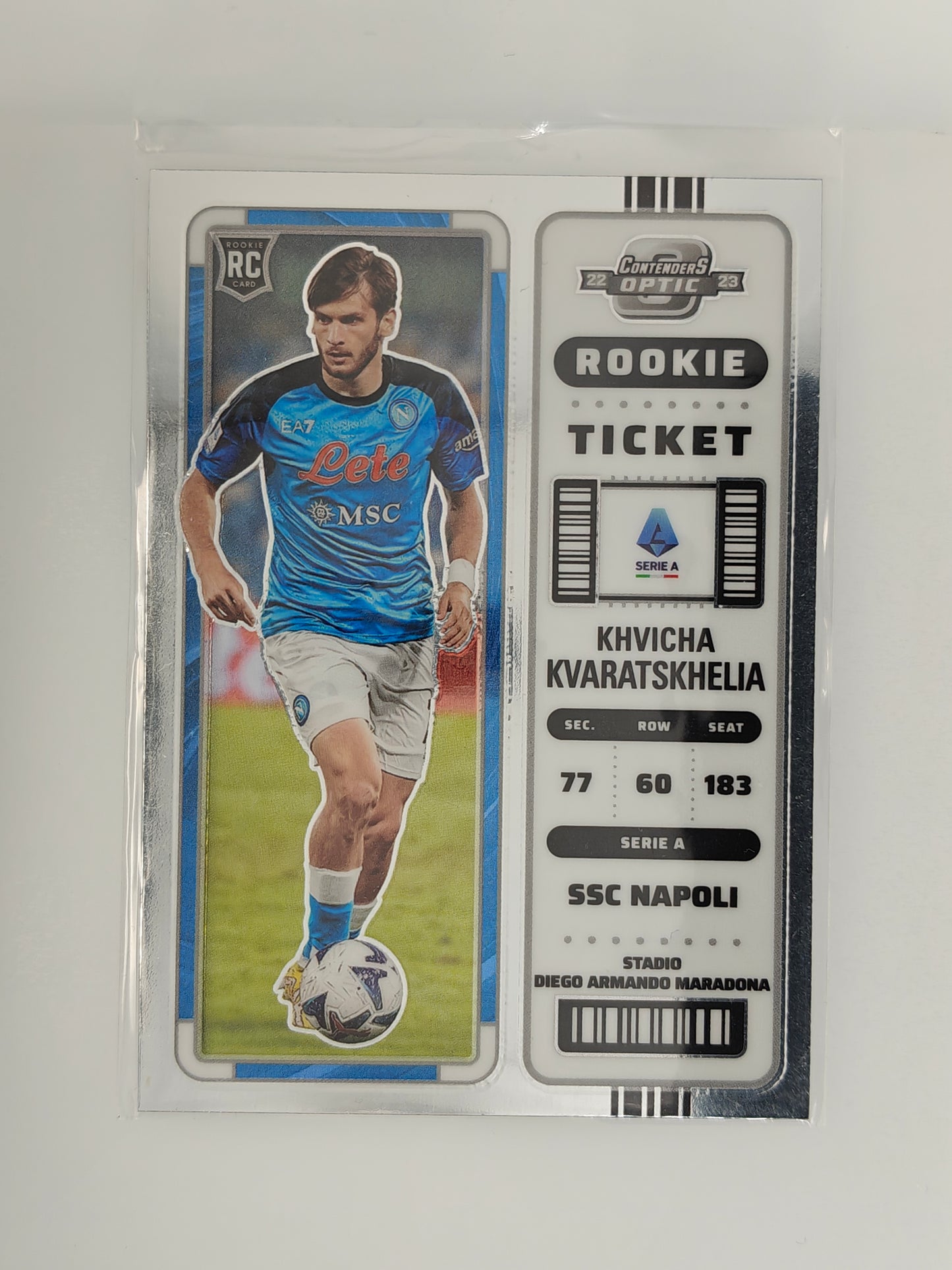 Khvicha Kvaratskhelia RC Rookie ticket - Panini Chronicles 22/23