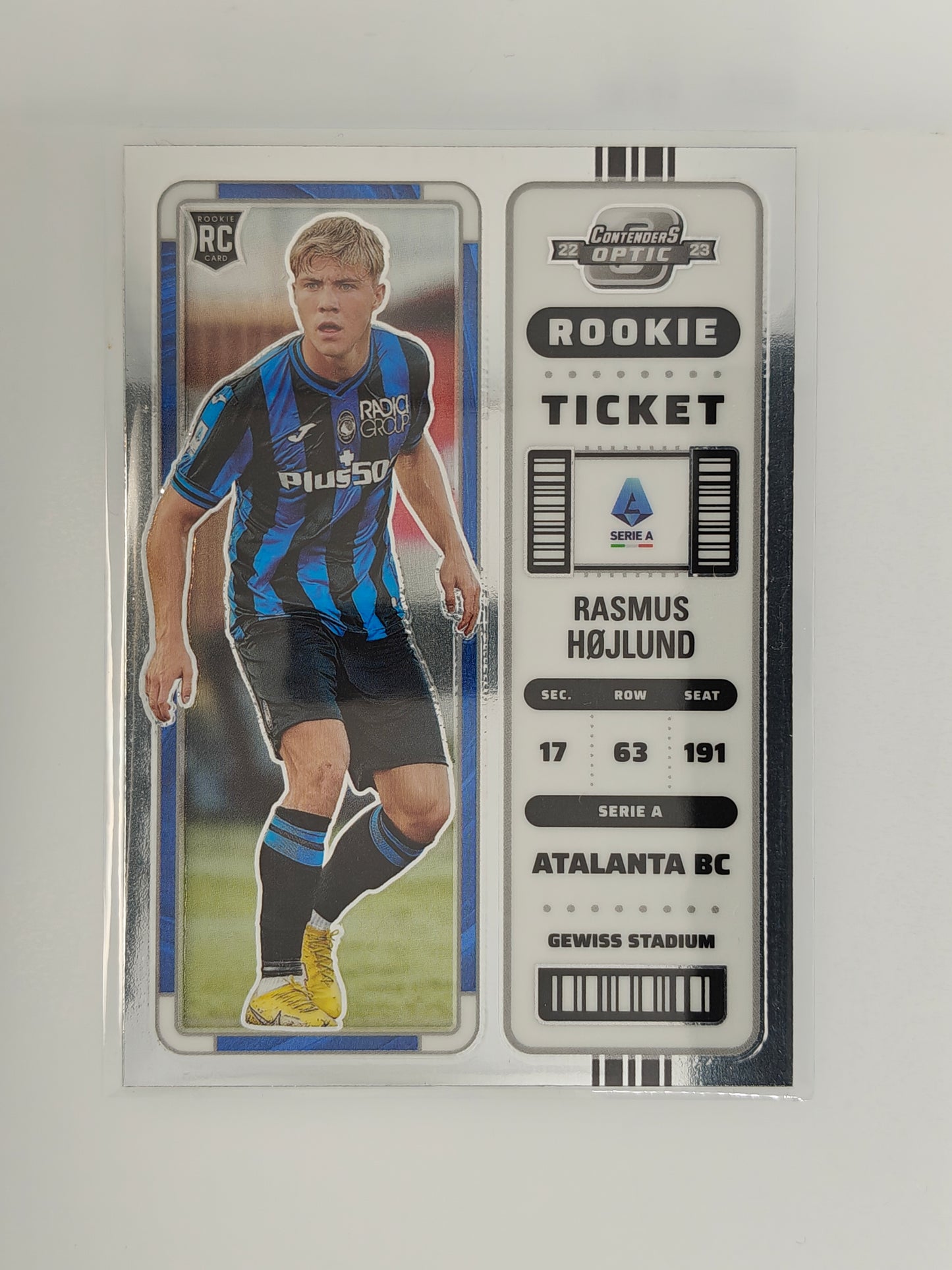 Rasmus Højlund RC Rookie ticket - Panini Chronicles 22/23