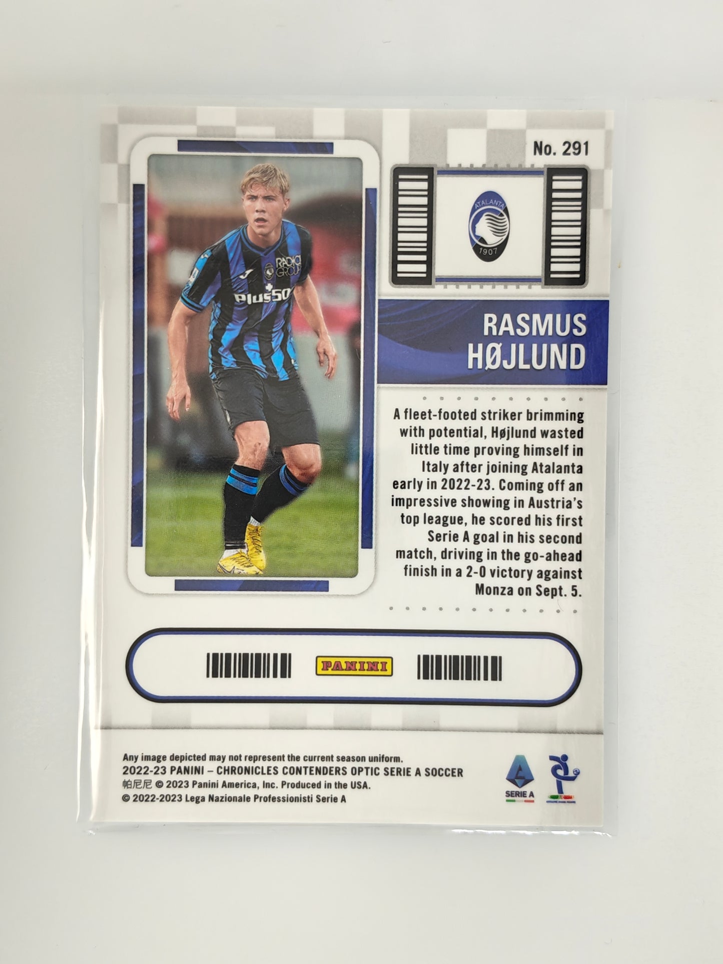 Rasmus Højlund RC Rookie ticket - Panini Chronicles 22/23