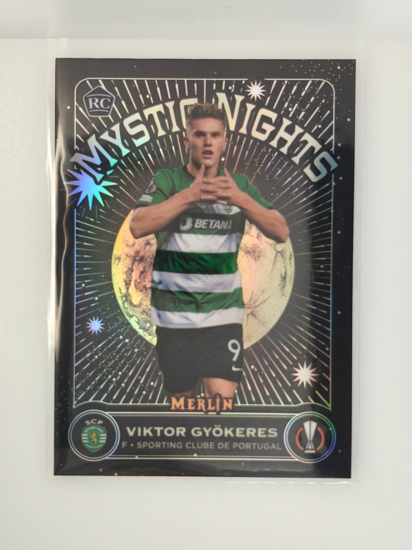 Viktor Gyokeres Mystic night rc - Topps Merlin 23/24
