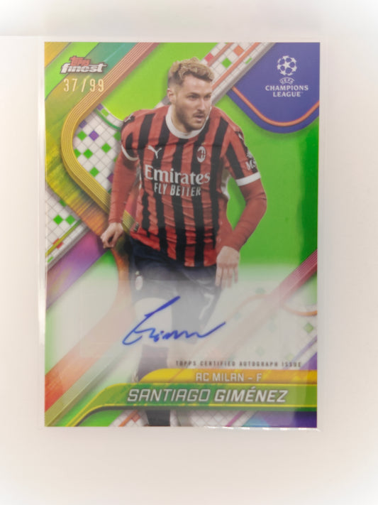 Santiago Gimenez auto /99 - Topps Finest 24/25