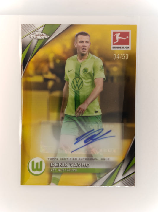 Denis Vavro auto /50 - Topps Chrome Bundesliga 24/25