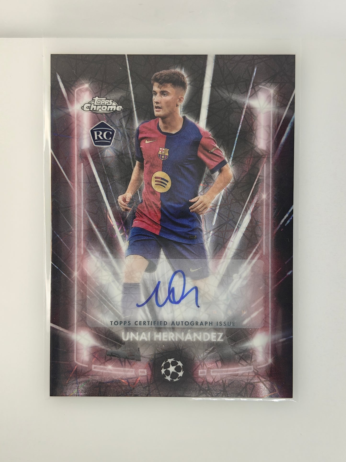 Unai Hernandez auto RC black lazer - Topps Chrome 24/25