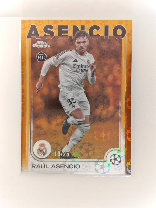 Raul Asencio /25 RC - Topps Chrome 24/25 Logofractor
