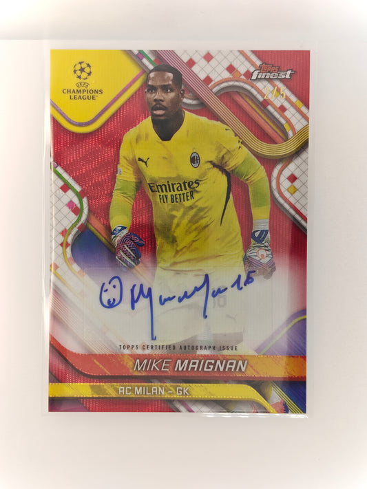 Mike Maignan auto /5 - Topps Finest 24/25