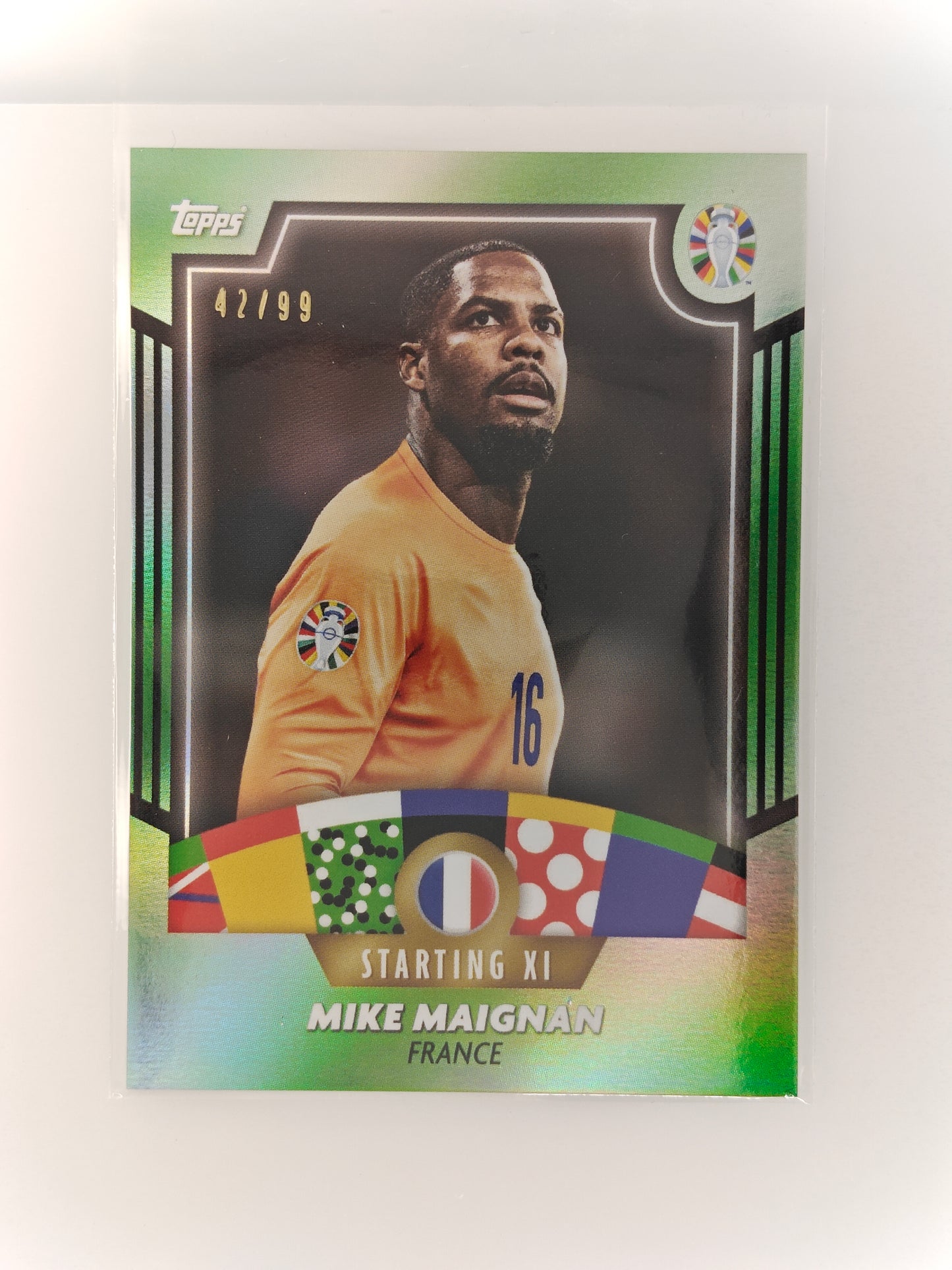 Mike Maignan /99 - Topps Jose Mourinho Curated Euro 24
