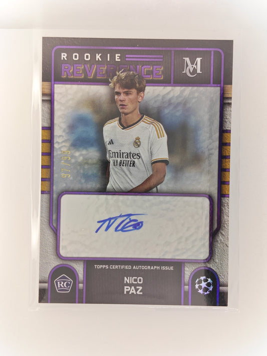 Nico Paz auto RC /99 - Topps Museum 23/24