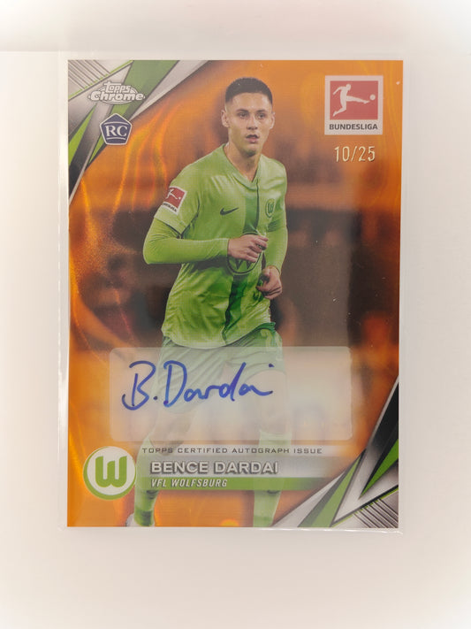 Bence Dardai auto /25 RC - Topps Chrome Bundesliga 24/25