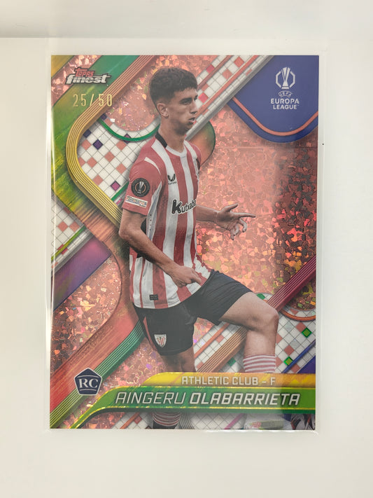 Aingeru Olabarrieta /50 RC - Topps Finest 24/25