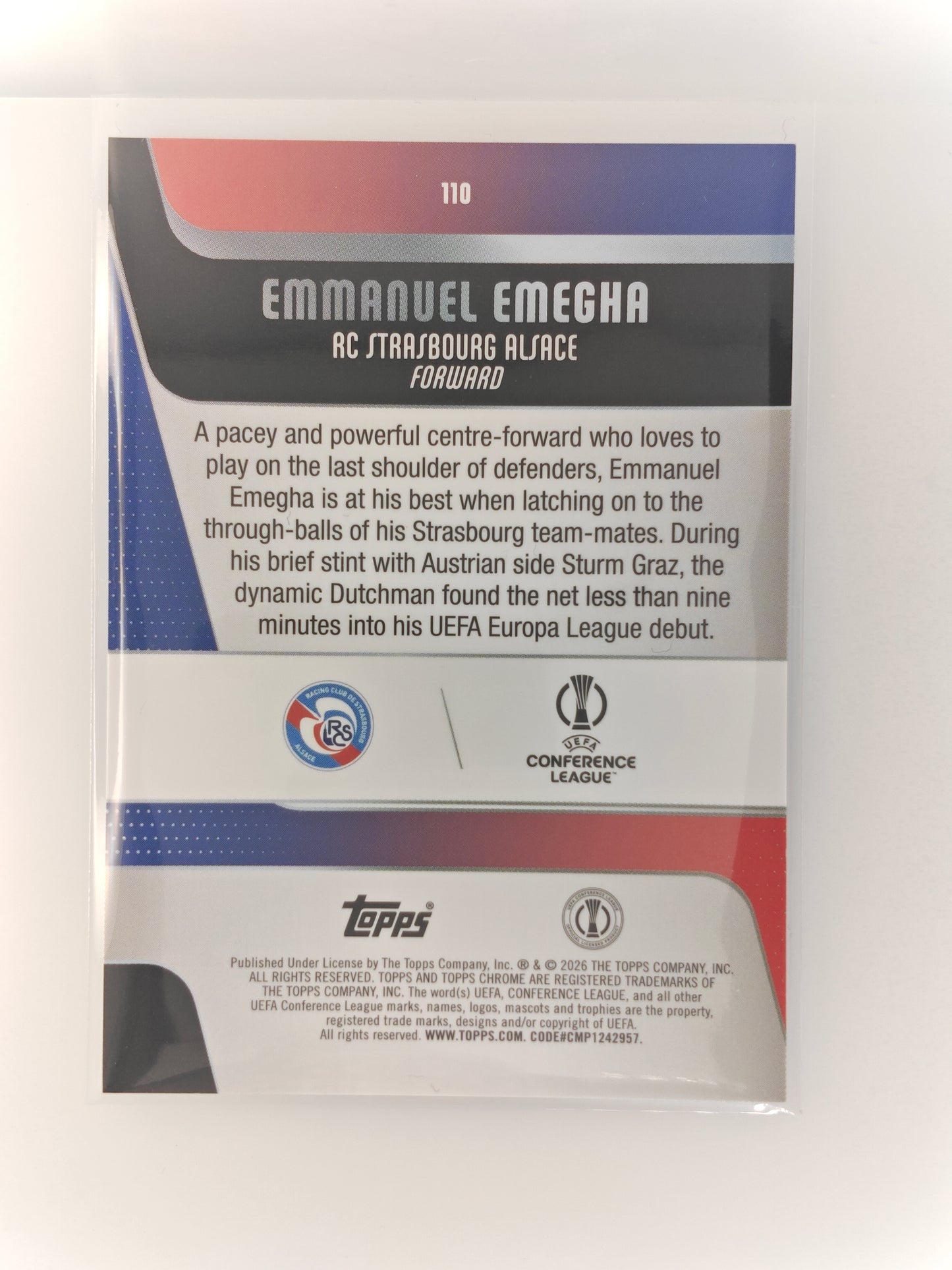 Emmanuel Emegha /150 - Topps Chrome 25/26