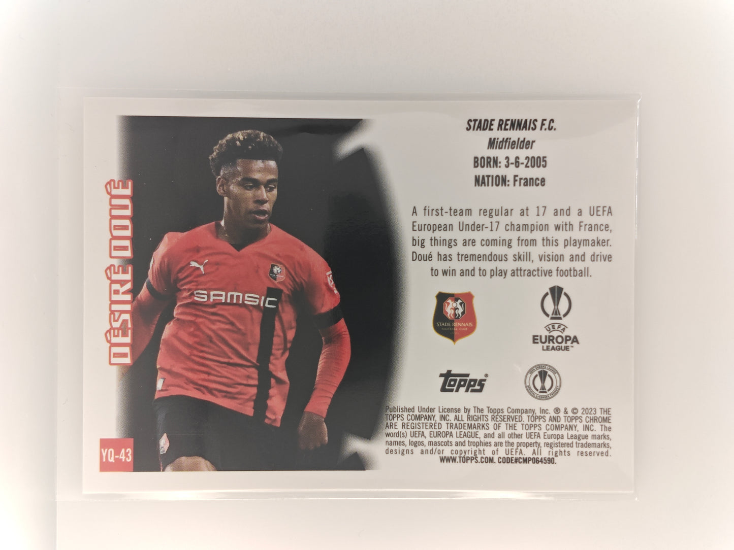 Desire Doue RC Youthquake - Topps Chrome 22/23