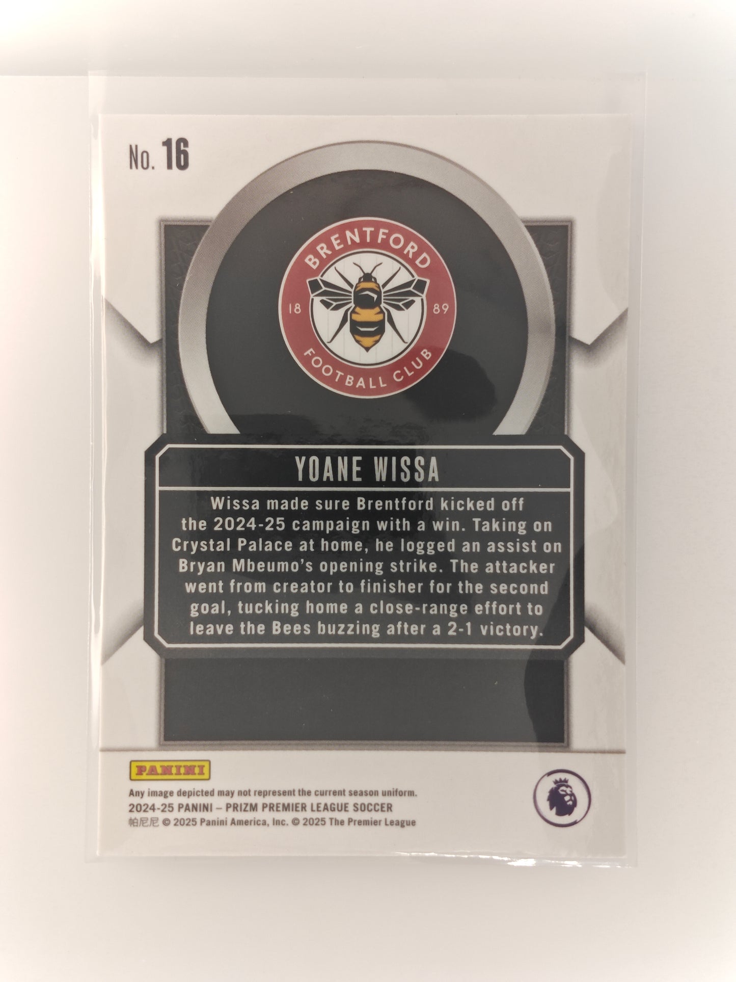Yoane Wissa Talismen - Panini Prizm Premier League 24/25