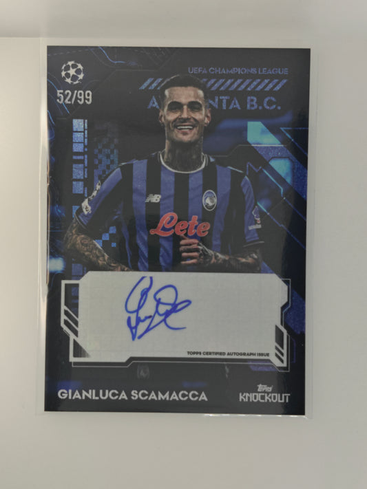 Gianluca Scamacca auto /99 - Topps Knockout 25/26